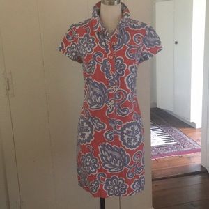 Boden cotton dress with flower pattern